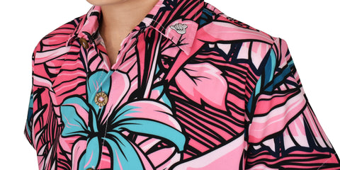 KIDS 'Pink Palace' ULTRA Aloha (Hawaiian) Shirt