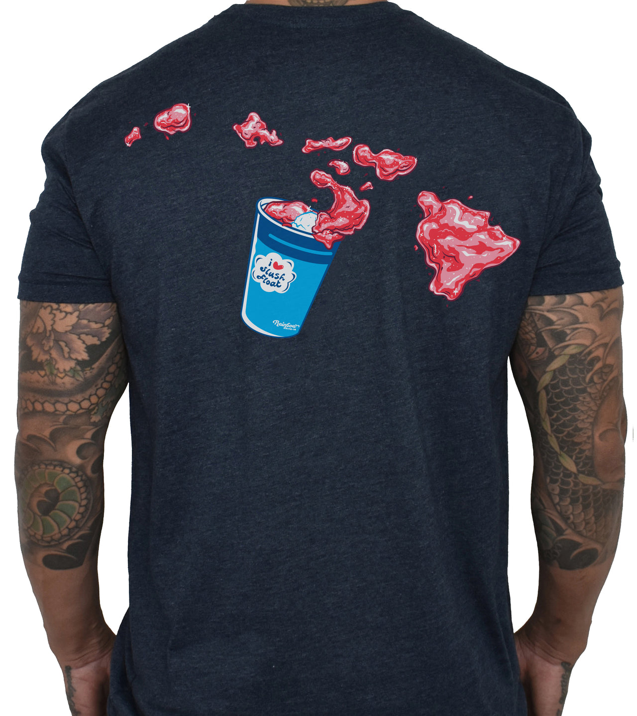 Men's 'Slush Float Islands - Rainbow Drive-In' Tee