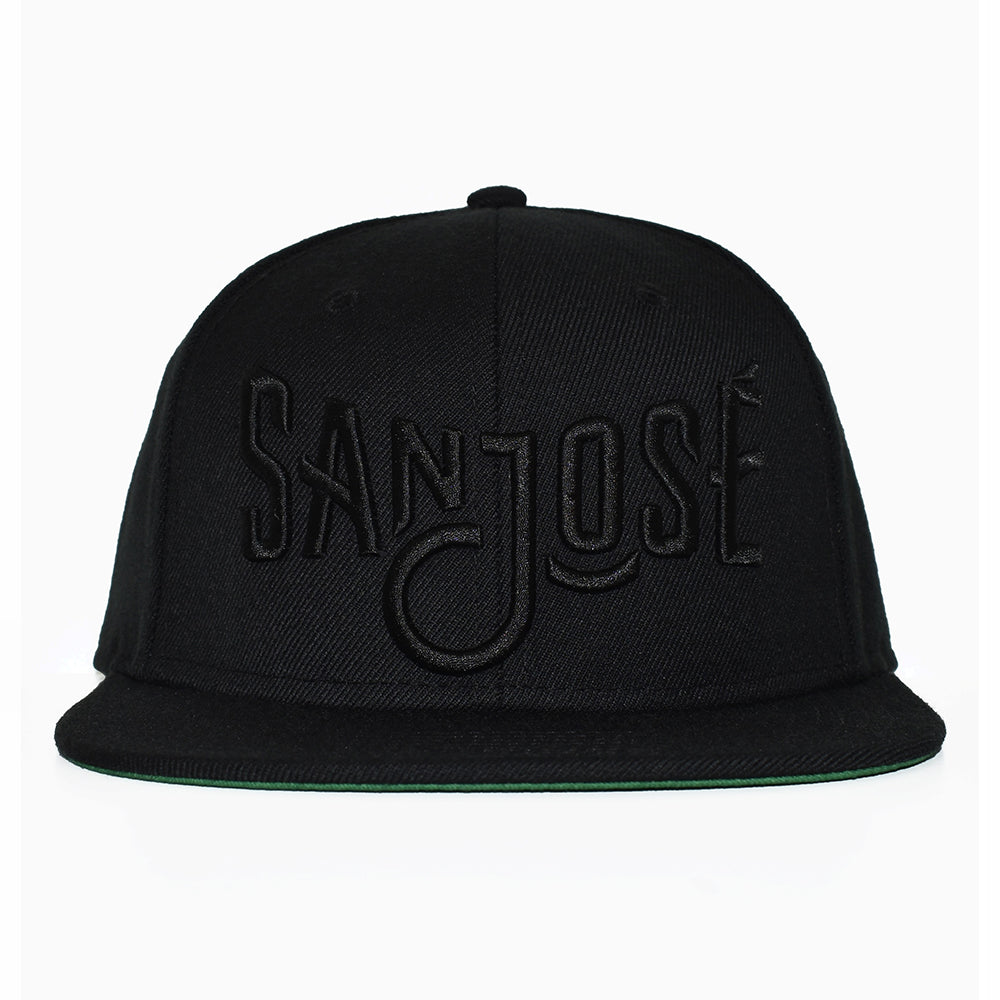 'San Jose' Snapback - Black/Black