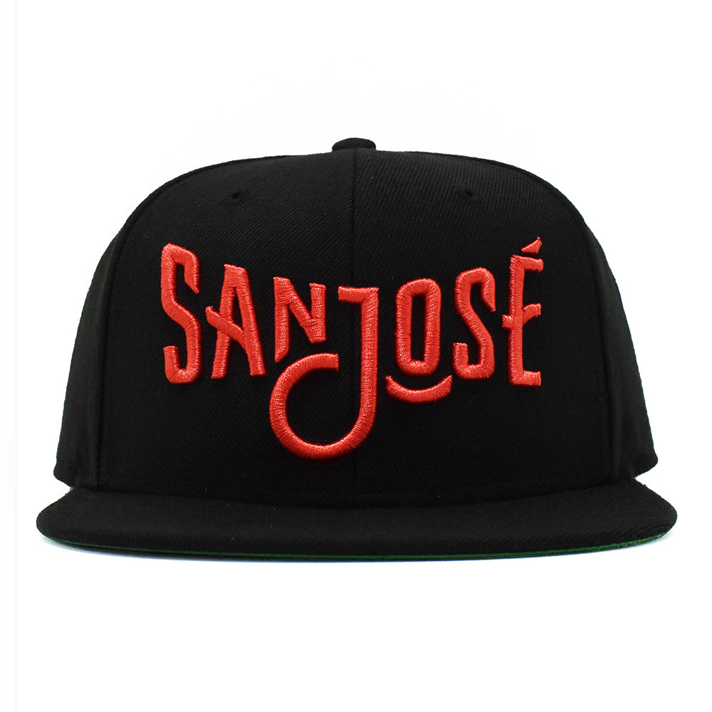 'San Jose' Snapback - Red/Black