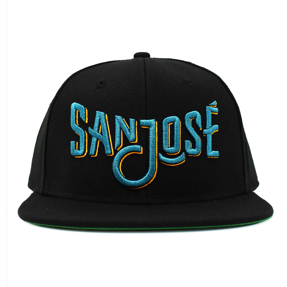 'San Jose' Snapback - Teal/Orange