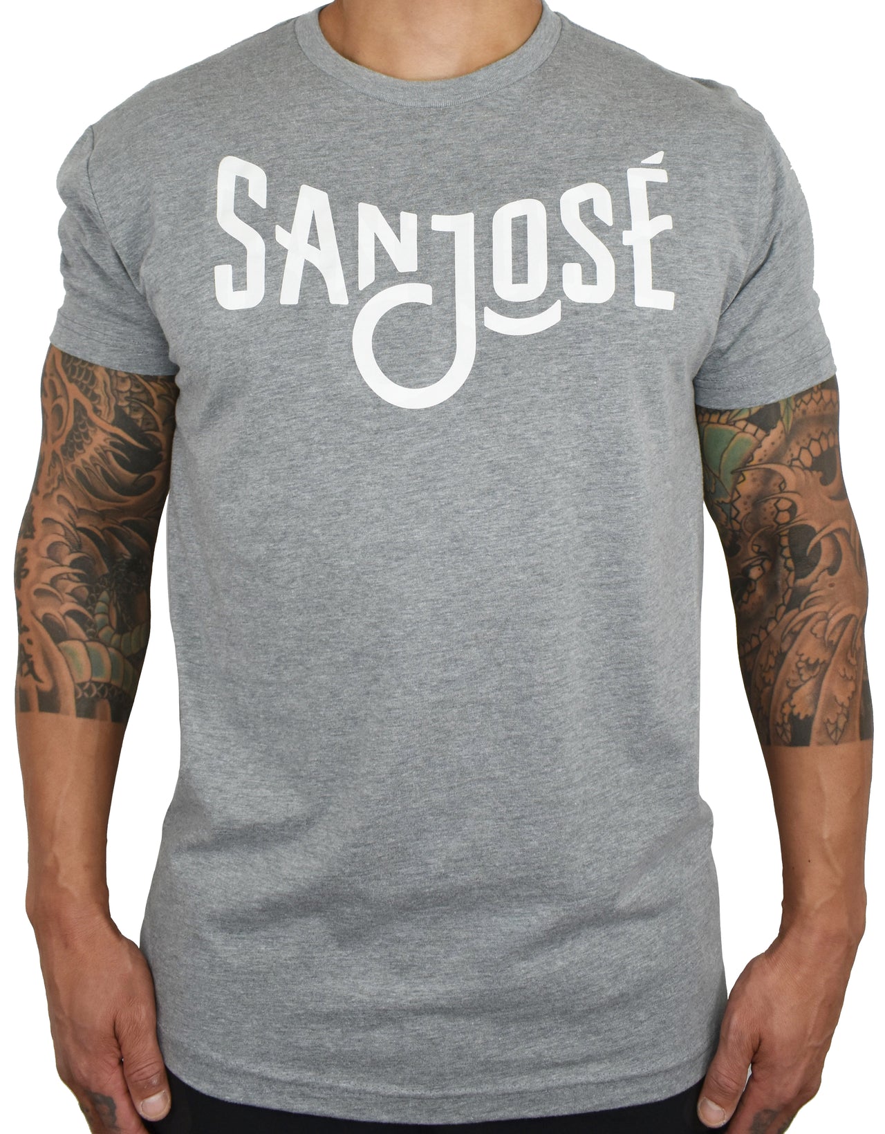 Men's 'San Jose' Tee - Grey/White