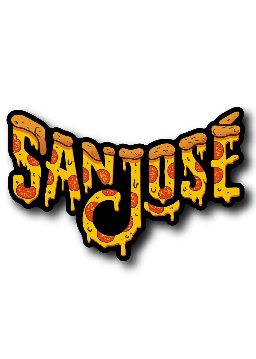 'Pizza San Jose' Sticker - PRE-ORDER. ITEM SHIPS 09.26