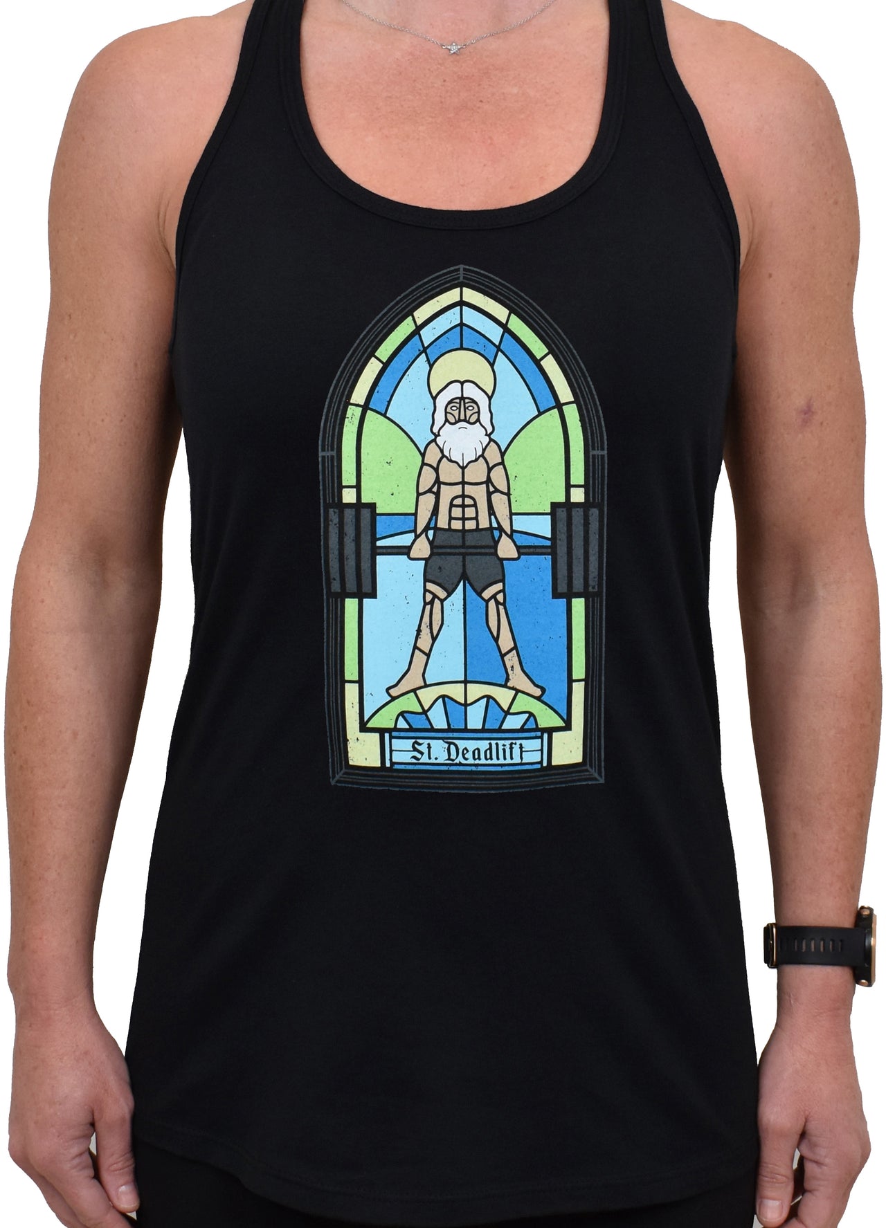 Women's 'Saint DEADLIFT' Racerback Tank