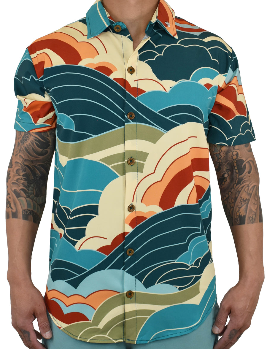 'SunKiss' ULTRA Aloha (Hawaiian) Shirt