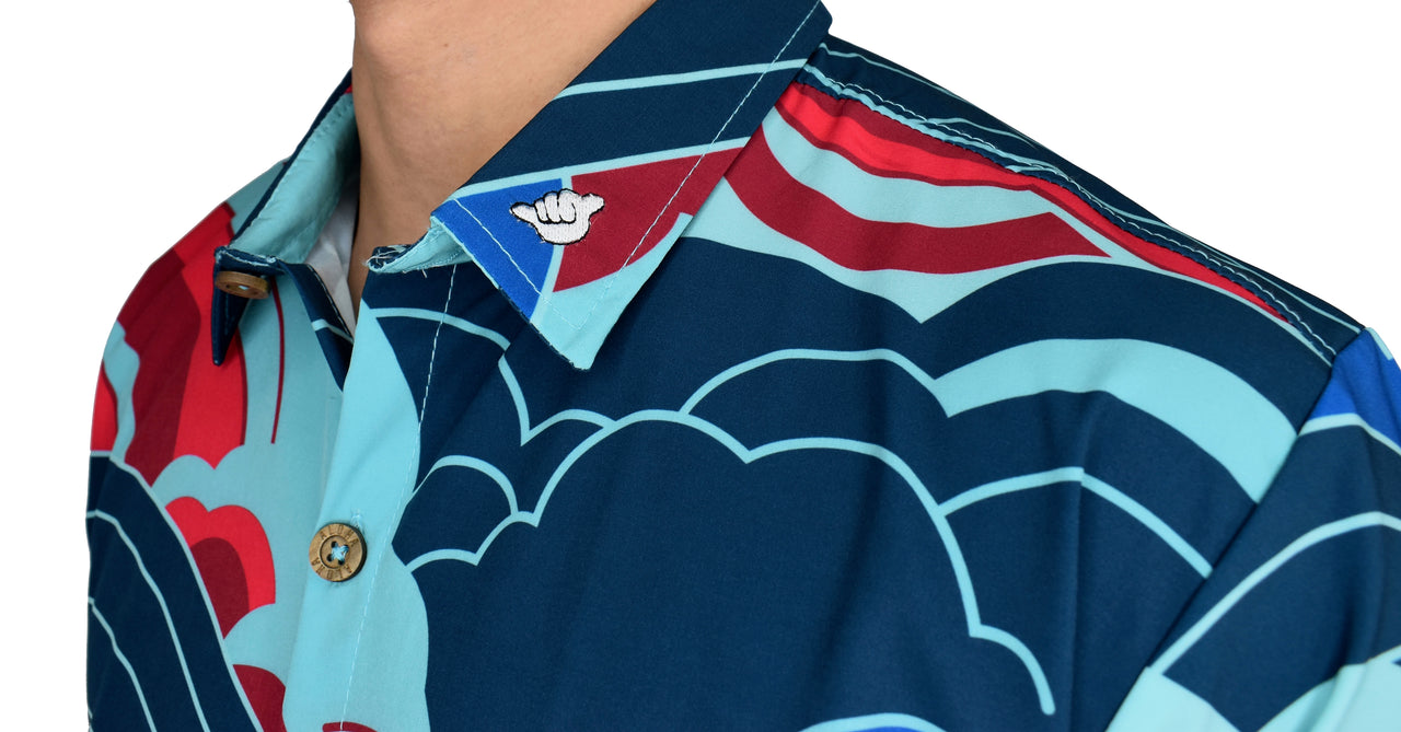 'SunKiss Berry' ULTRA Aloha (Hawaiian) Shirt