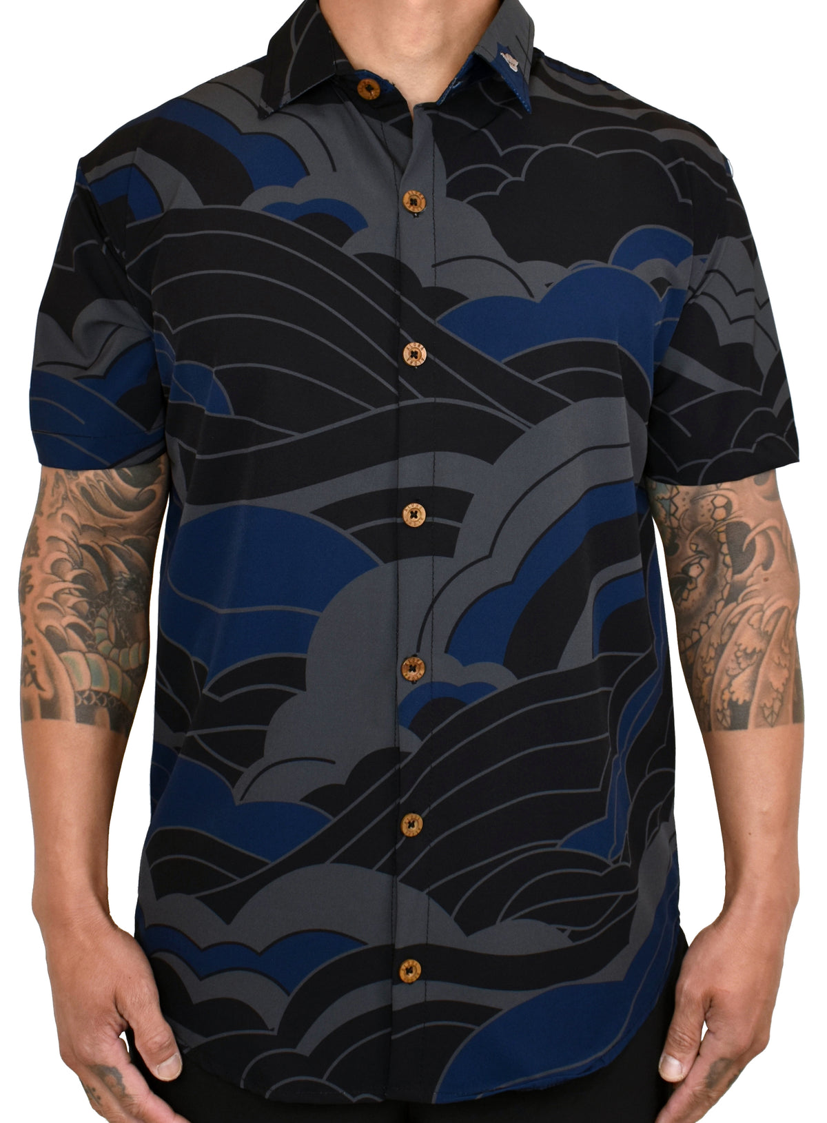 'Blue Moon SunKiss' ULTRA Aloha (Hawaiian) Shirt