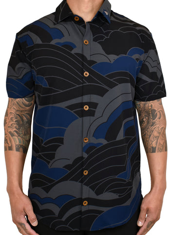 'Blue Moon SunKiss ' ULTRA Aloha (Hawaiian) Shirt