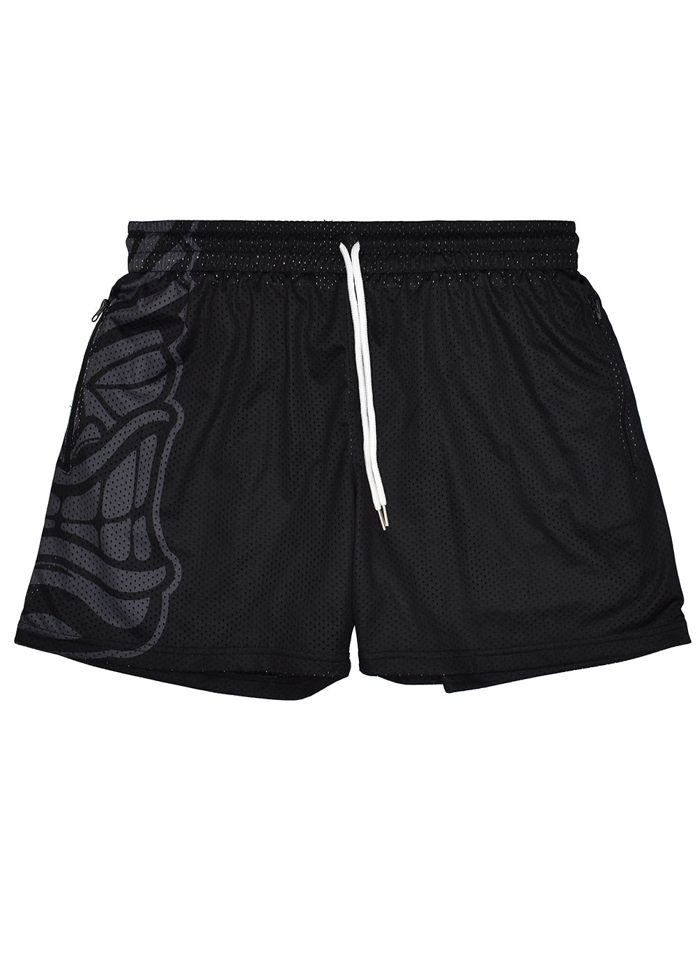 Men's 'Tiki' GYM SHORTS - Black Rock