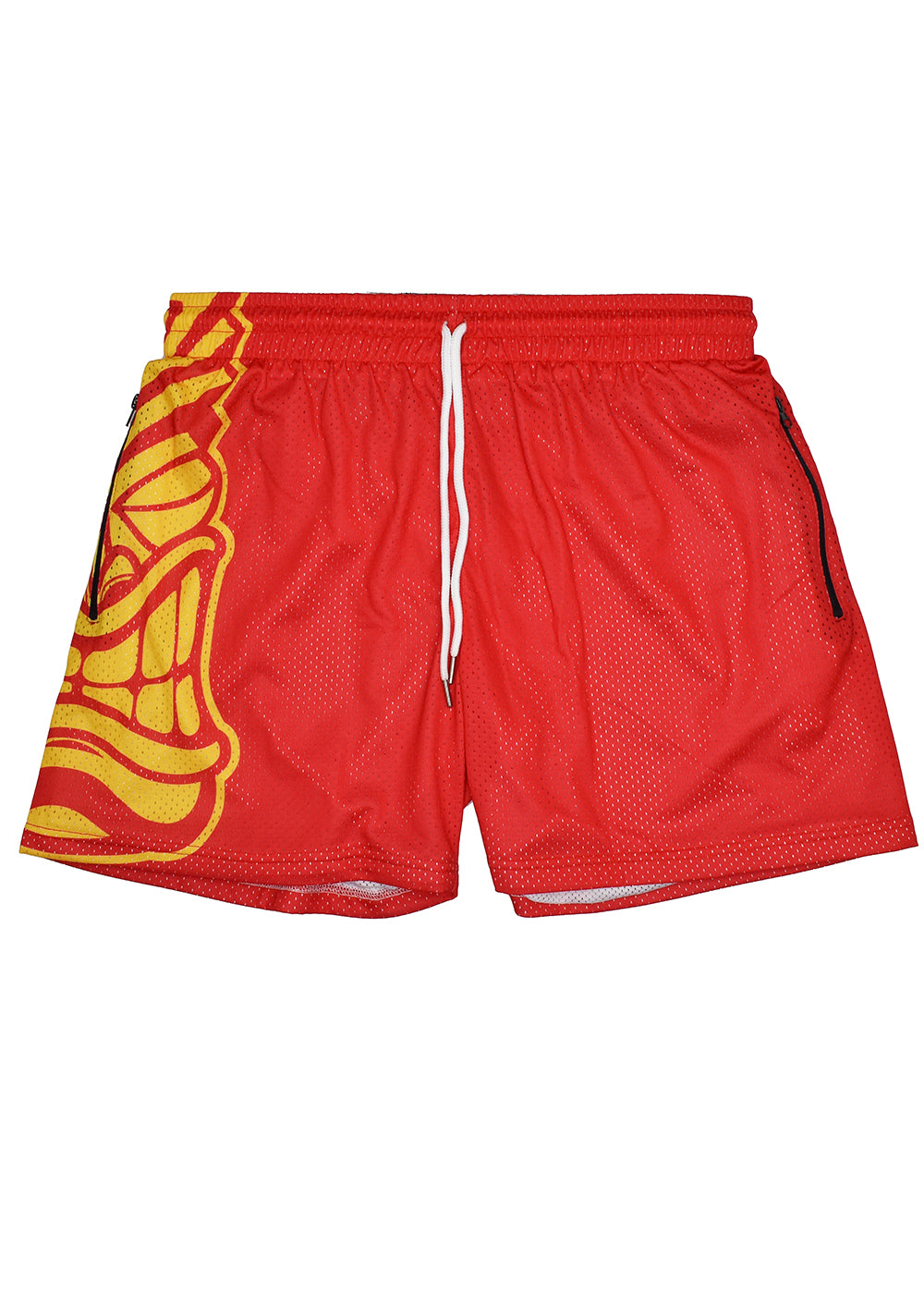 Men's 'Tiki' GYM SHORTS - Rescue Red