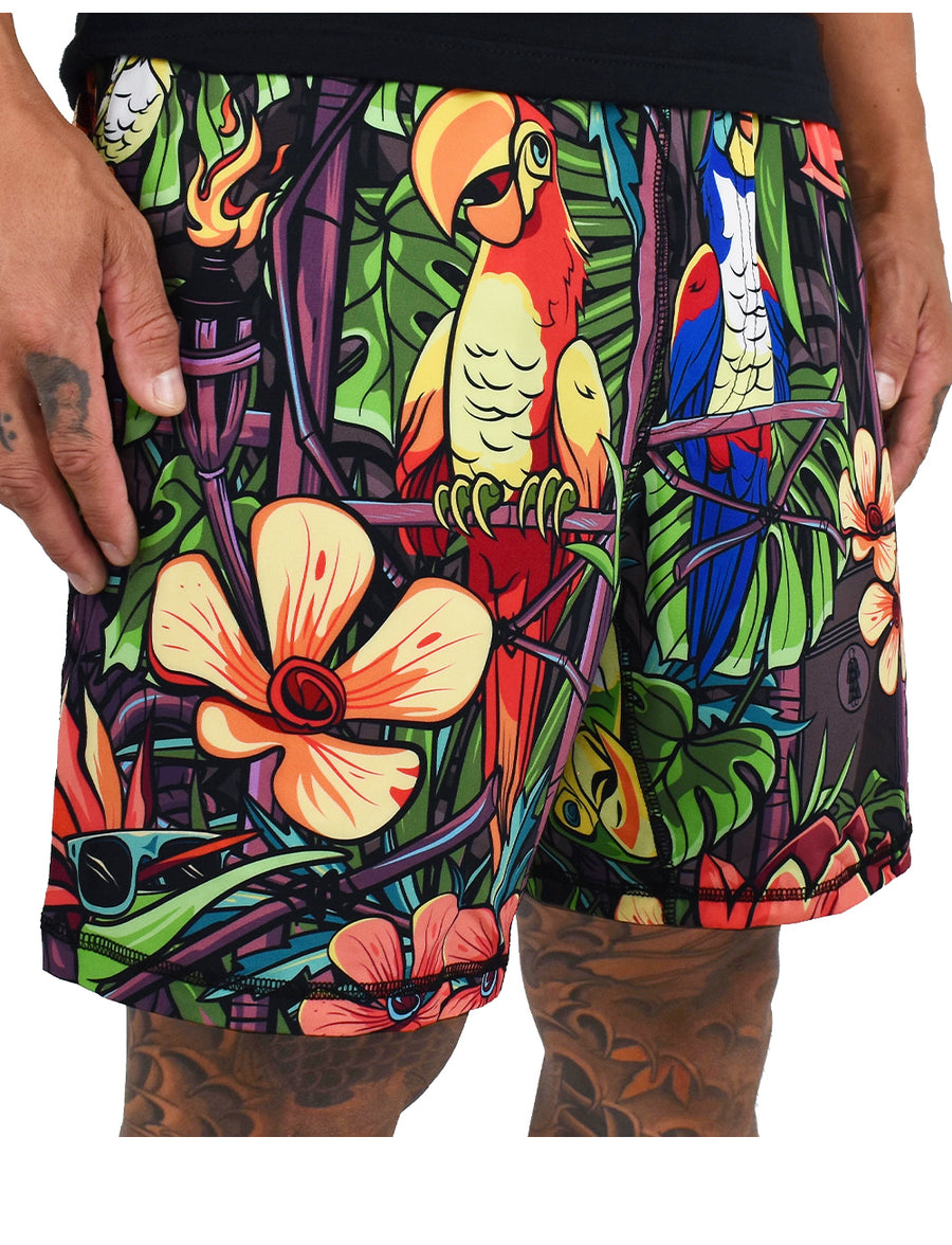 Men's 'Tiki Room' Blended Hybrid Shorts