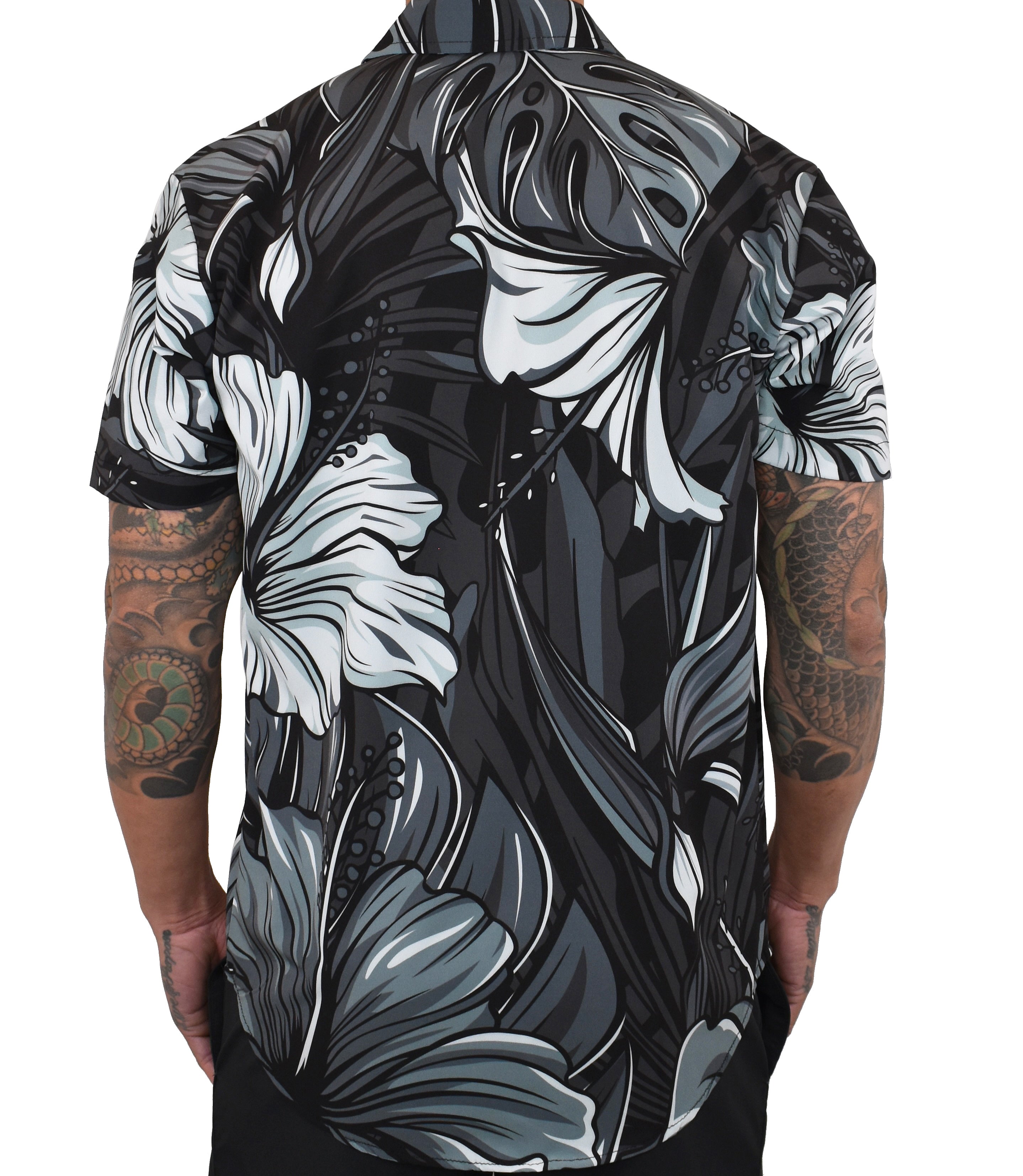 Tropical Vibes' - Grey Mist ULTRA Aloha (Hawaiian) Shirt