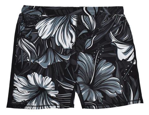 Men's 'Tropical Vibes' - Grey Mist Blended Hybrid Shorts