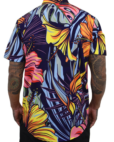 'Tropical Vibes' - Purple Rain Aloha (Hawaiian) Shirt