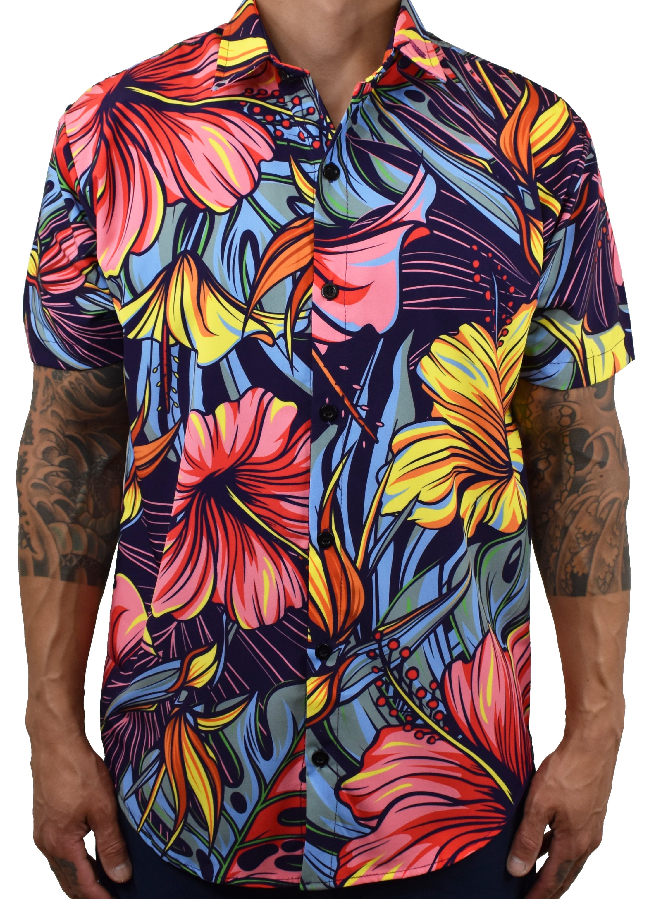 'Tropical Vibes' - Purple Rain Aloha (Hawaiian) Shirt