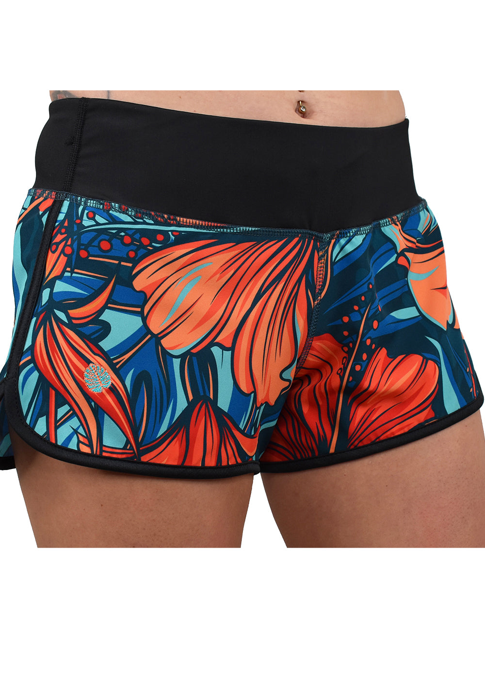 Women's 'Tropical Vibes' - Tangerine Dream Hybrid Shorts