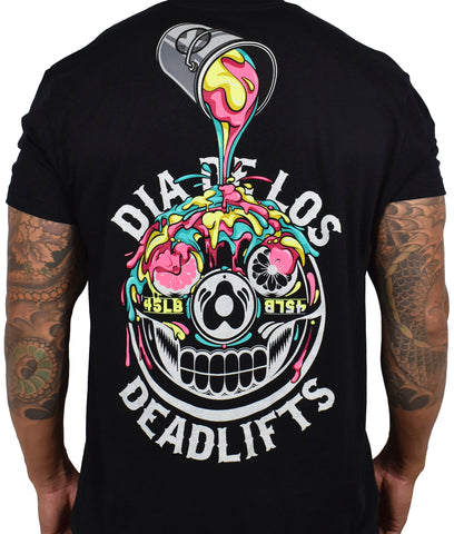 Men's DECONSTRUCTED 'Dia de los Deadlifts' Tee - Black