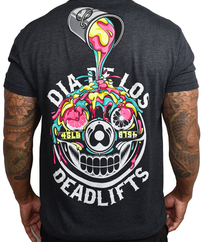 Men's DECONSTRUCTED 'Dia de los Deadlifts' Tee - Charcoal