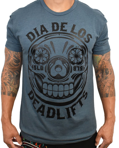 Men's 'Dia de los Deadlifts' Tee - Marine