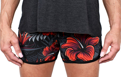 Women's 'Firebiscus' Hybrid Shorts