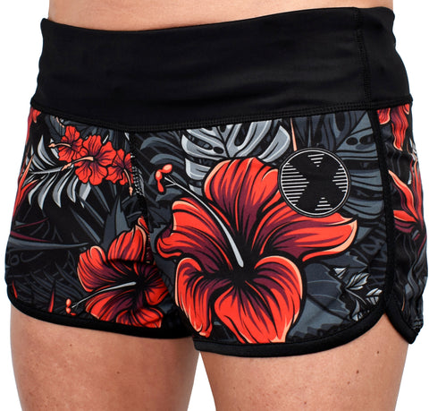 Women's 'Firebiscus' Hybrid Shorts