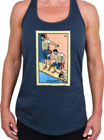 Women's 'LOTERIA Burpees' Racerback Tank