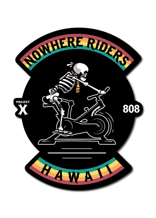 'Nowhere Riders - Hawaii Chapter' Sticker