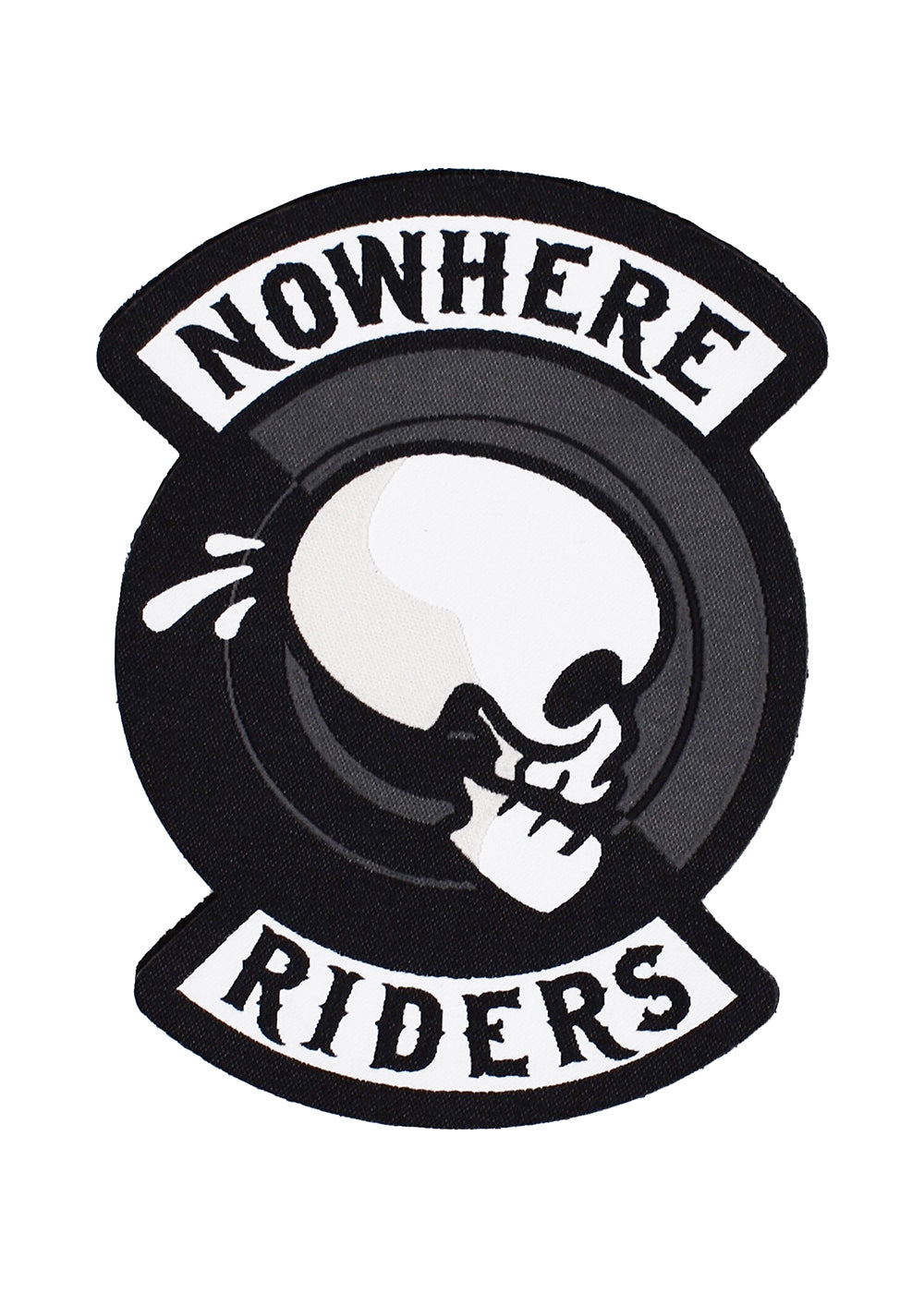 Woven 'Nowhere Riders' Skull Patch