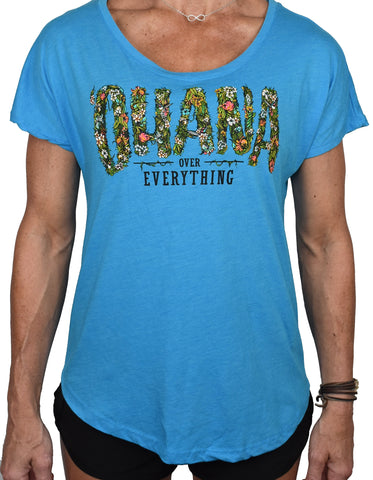 Women's 'Ohana Over Everything' Dolman Tee