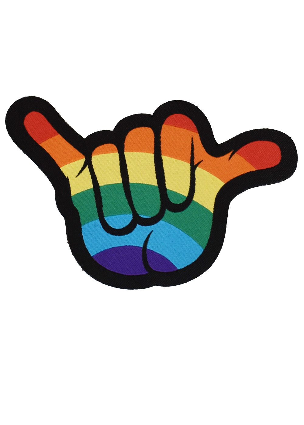 'Rainbow Shaka' Woven Patch
