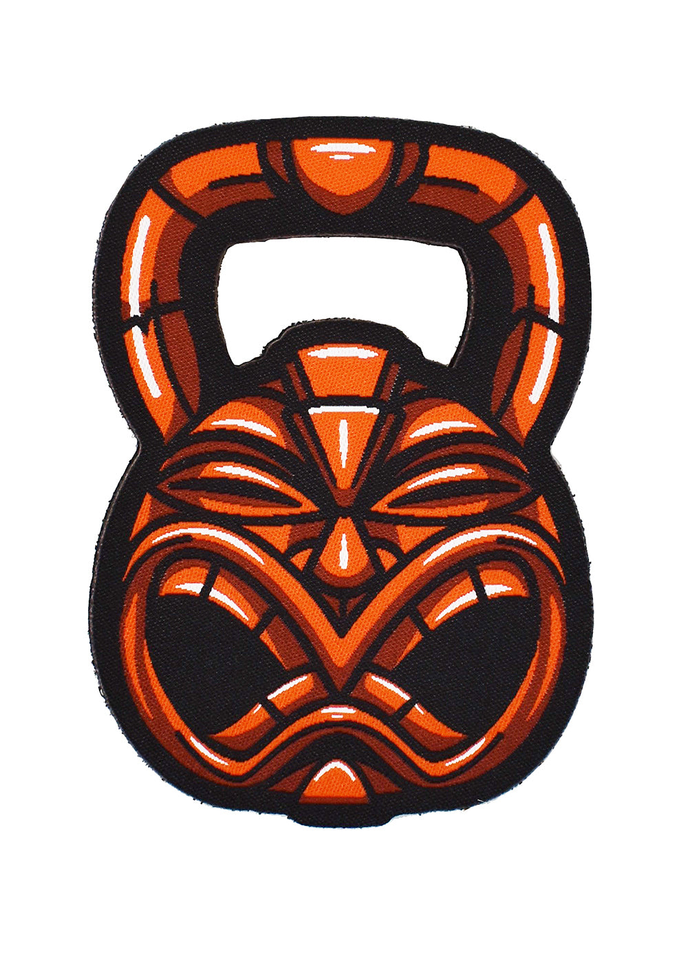 Woven Red 'Tiki KB'  Patch