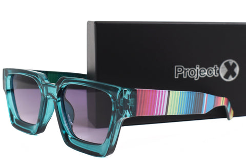 'Sarape' Chunky Teal Sunglasses