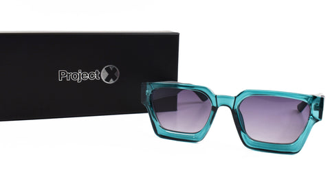 'Sarape' Chunky Teal Sunglasses