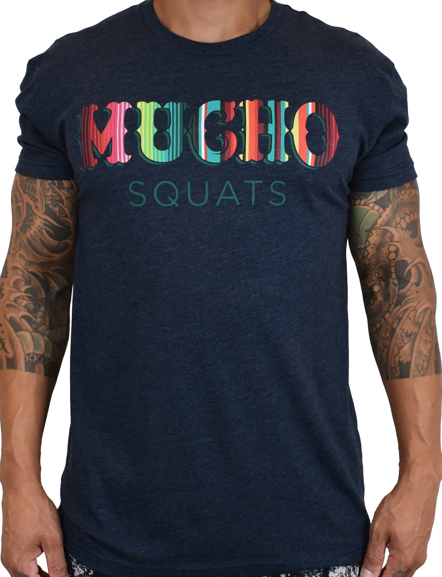 Men's 'Mucho Squats' Sarape Tee - Midnight