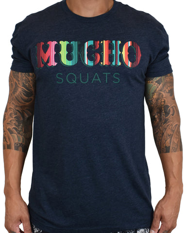 Men's 'Mucho Squats' Sarape Tee - Midnight