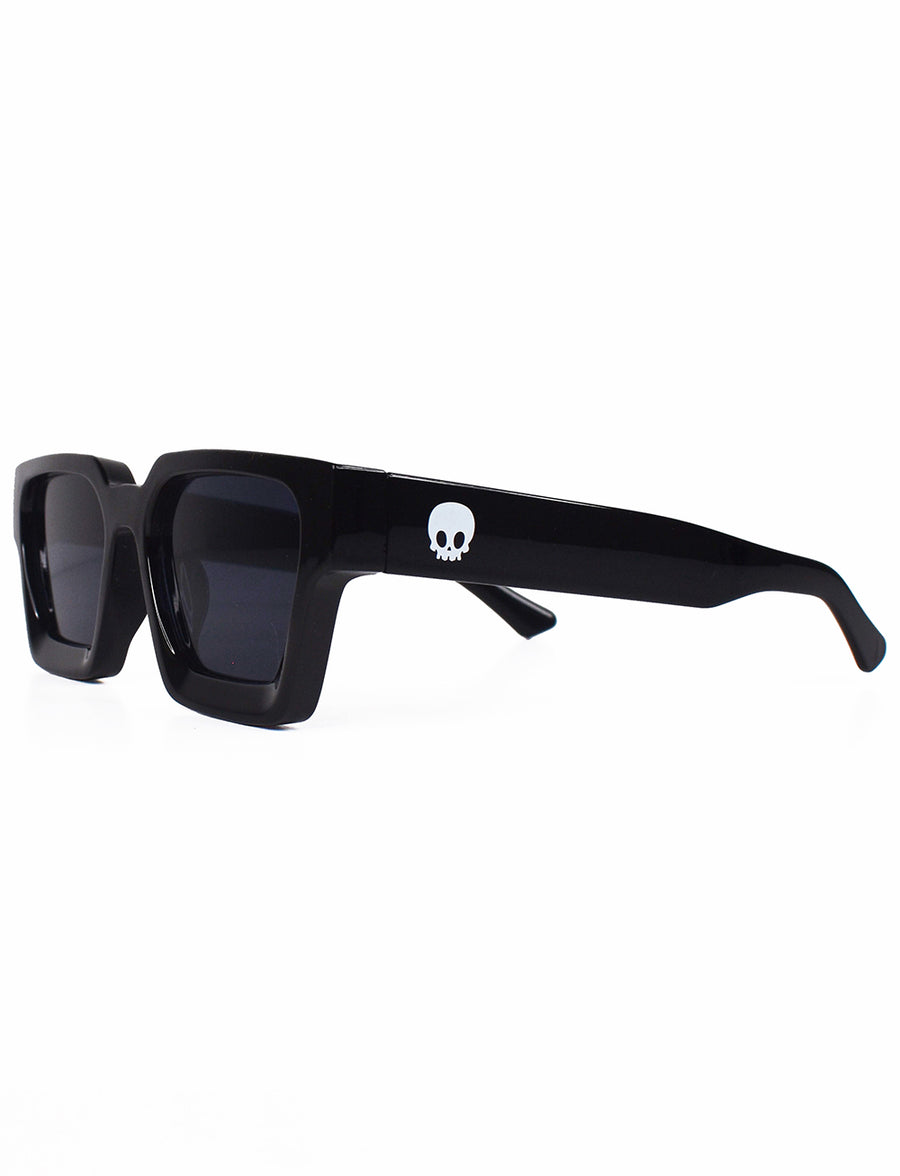 'Skull' Chunky Black Sunglasses