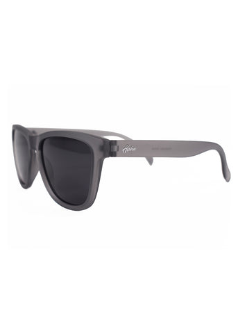 'Fitness.Food.Fun' Smoke Grey Polarized Sunglasses