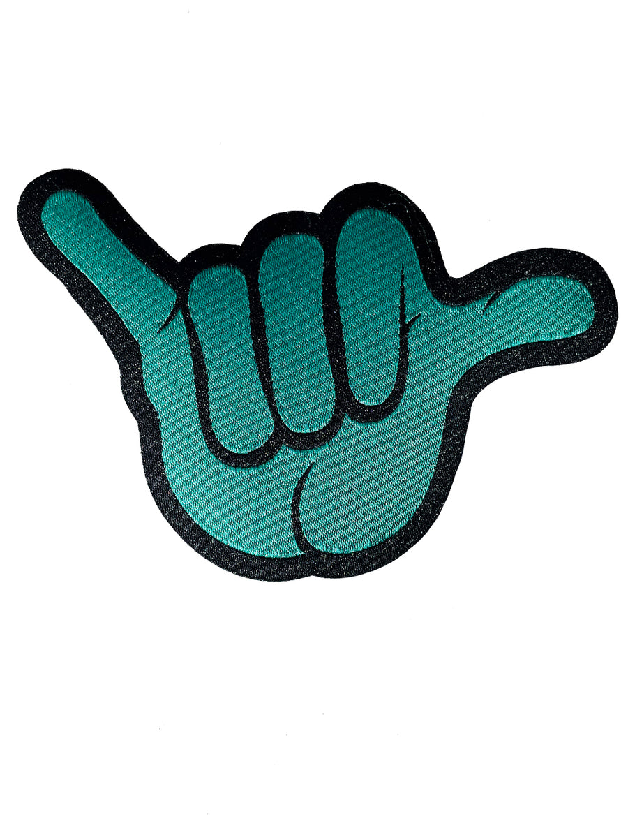 'Teal Shaka' Woven Patch