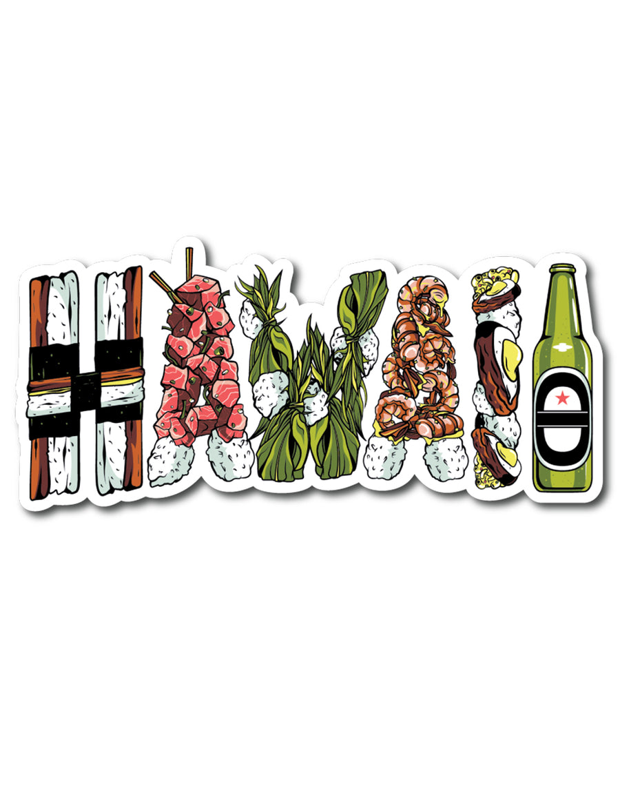 'Hawaii Grindz' Sticker